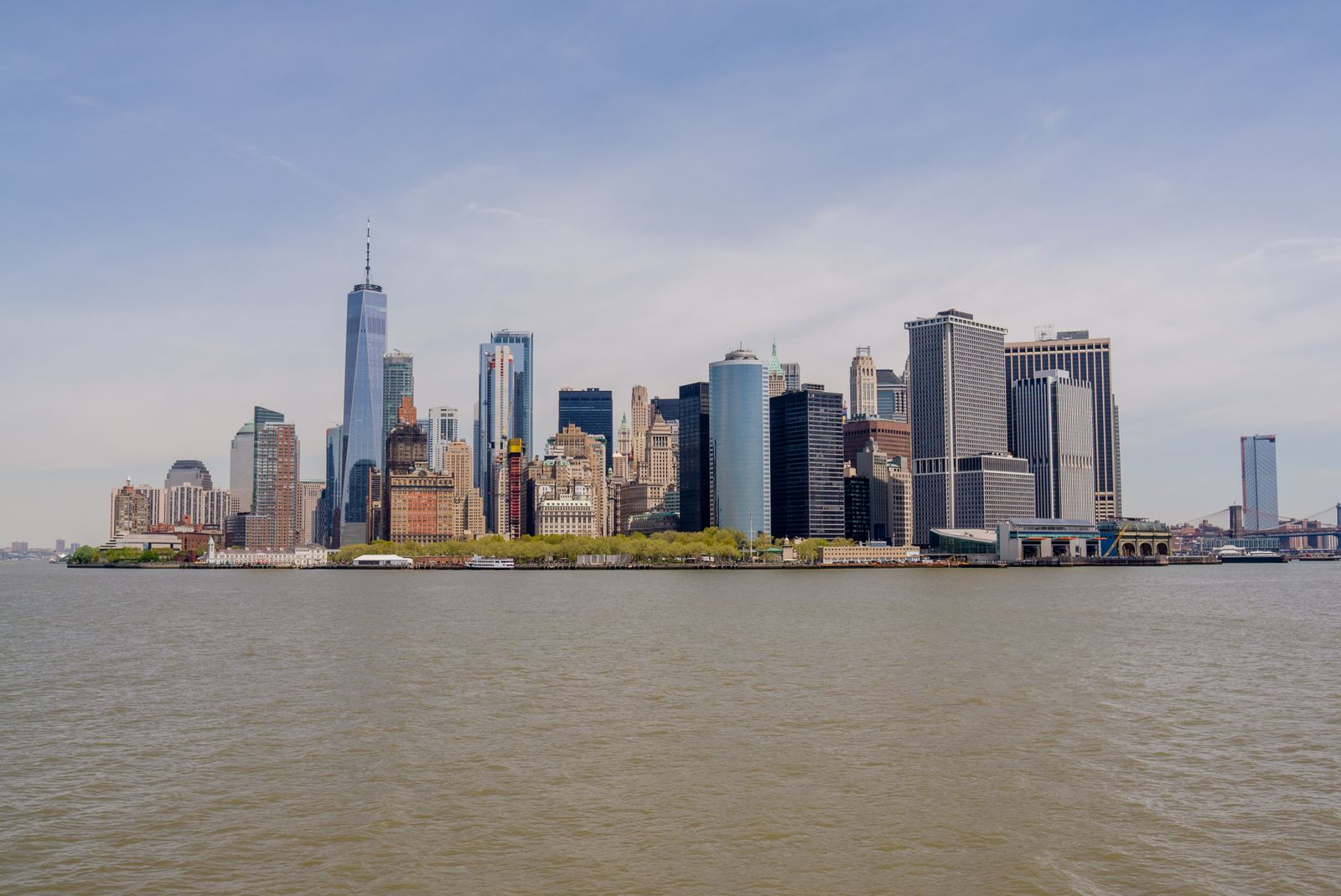 New York City skyline from the water